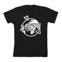 #Merky Black Crew TEE 