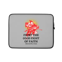 Image 1 of Fight The Good Fight Of Faith Laptop Case