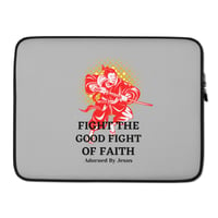 Image 2 of Fight The Good Fight Of Faith Laptop Case