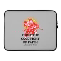 Image 2 of Fight The Good Fight Of Faith Laptop Case