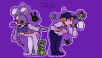  Fnaf Vanny and Vanessa Charm