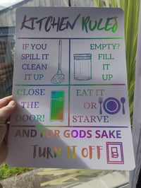 Image 2 of Kitchen Rules Print