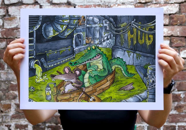 "Vivons cachés" Print