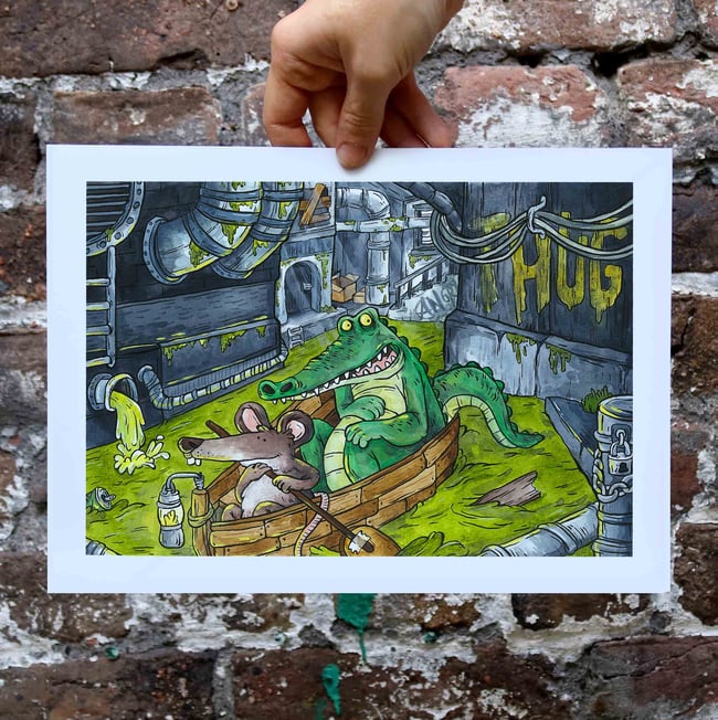 "Vivons cachés" Print