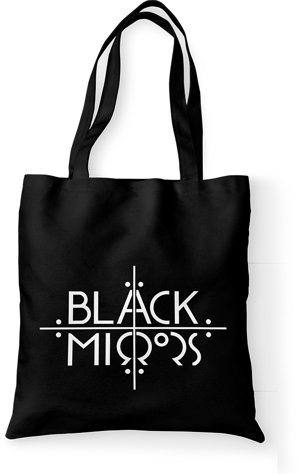 Image of Tote Bag - Black Mirrors Logo