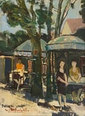 20th Century Swedish School ‘Roadside Café, 1965’ DF