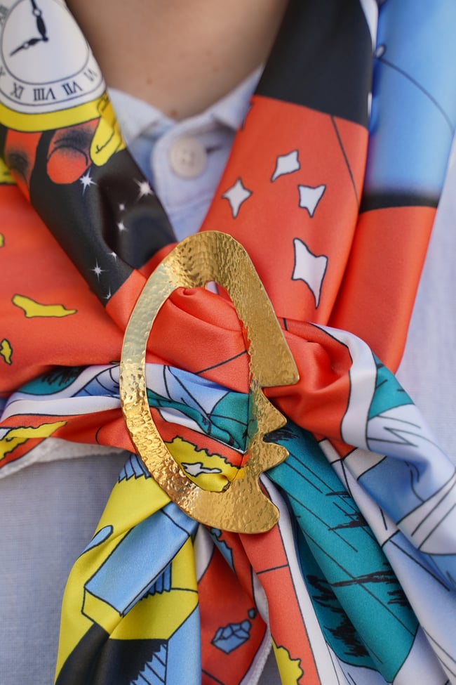 Boucle Foulard Visage - grande taille