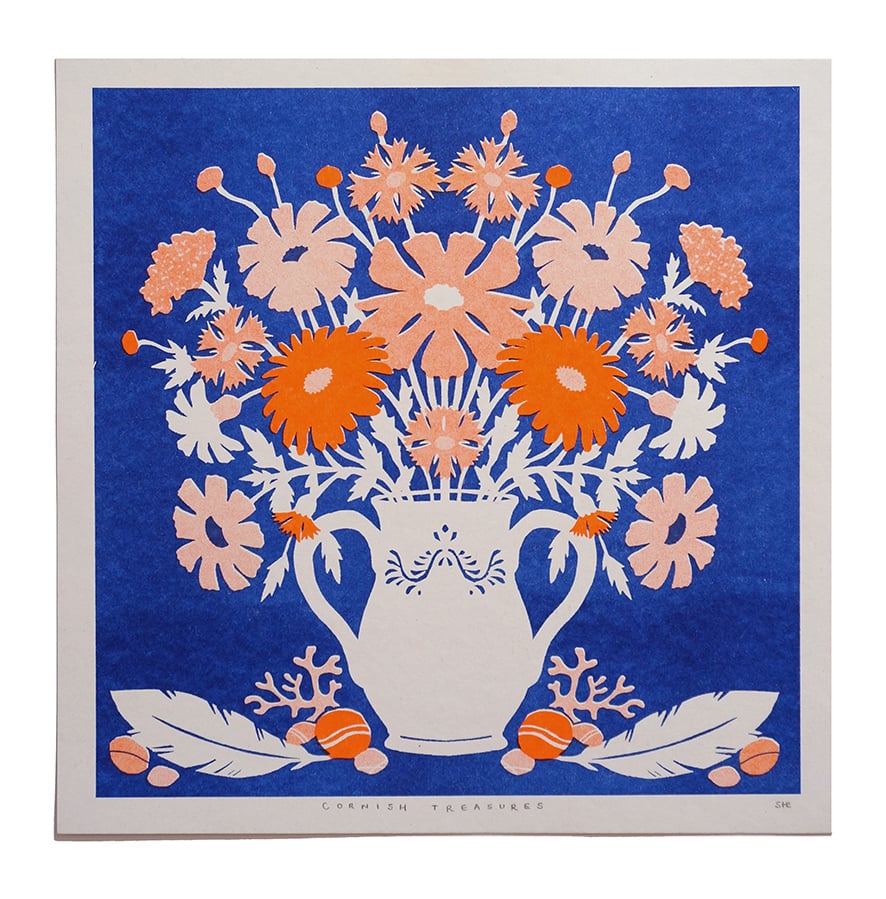 Image of Cornish Treasures - Riso Print