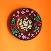 Image 2 of HAND ILLUSTRATED WOODEN CIRCLE #1