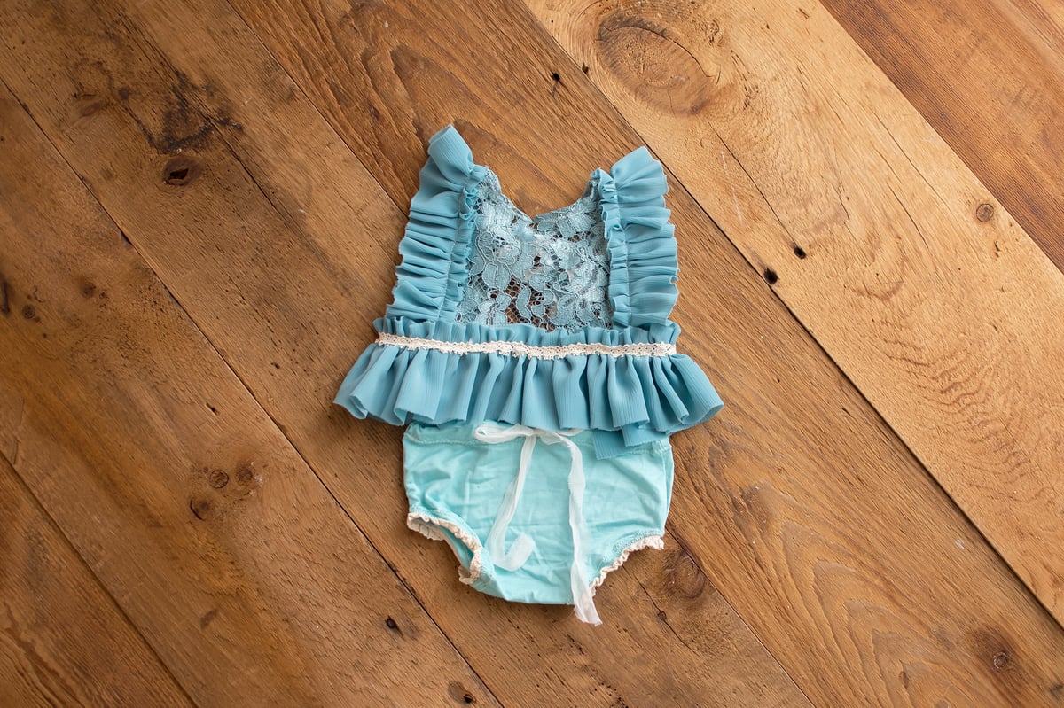 Image of Teal/Blue 2 piece 6-12m