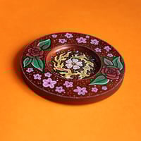 Image 4 of HAND ILLUSTRATED WOODEN CIRCLE #1