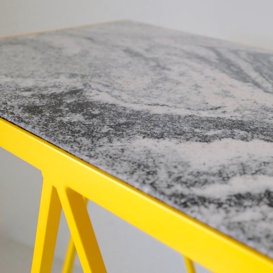 Image of Giraffe console table granite top