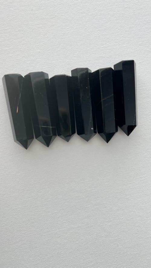 Image of BLACK ROSES 1.5 • THICK • Convertible Obsidian Lariat