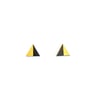 Black & Gold Geometric Stud Earrings 