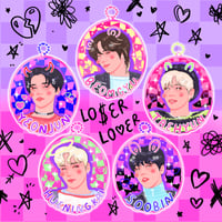 Image 2 of LO$ER=LO♡ER Member Acrylic Keychains