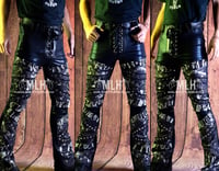 Image 1 of MENS BLEACHED DENIM ROCK N ROLL BOOTCUTS