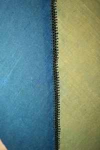 Image 3 of Green / Indigo / Linen pillowcase
