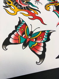 Image 4 of Eagle devil dagger rose butterfly flash sheet