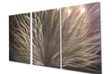 Radiance Gold Silver 47 - Abstract Metal Wall Art Contemporary Modern Decor
