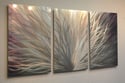 Radiance Gold Silver 47 - Abstract Metal Wall Art Contemporary Modern Decor