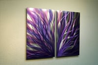 Image 3 of Radiance Purple 31 - Metal Wall Art Abstract Sculpture Modern Decor-
