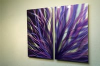 Image 4 of Radiance Purple 31 - Metal Wall Art Abstract Sculpture Modern Decor-