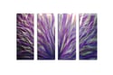 Radiance Purple 36x63 - Abstract Metal Wall Art Contemporary Modern Decor