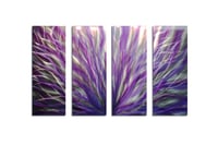 Image 2 of Radiance Purple 36x63 - Abstract Metal Wall Art Contemporary Modern Decor