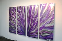 Image 3 of Radiance Purple 36x63 - Abstract Metal Wall Art Contemporary Modern Decor