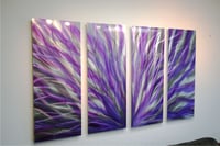 Image 4 of Radiance Purple 36x63 - Abstract Metal Wall Art Contemporary Modern Decor