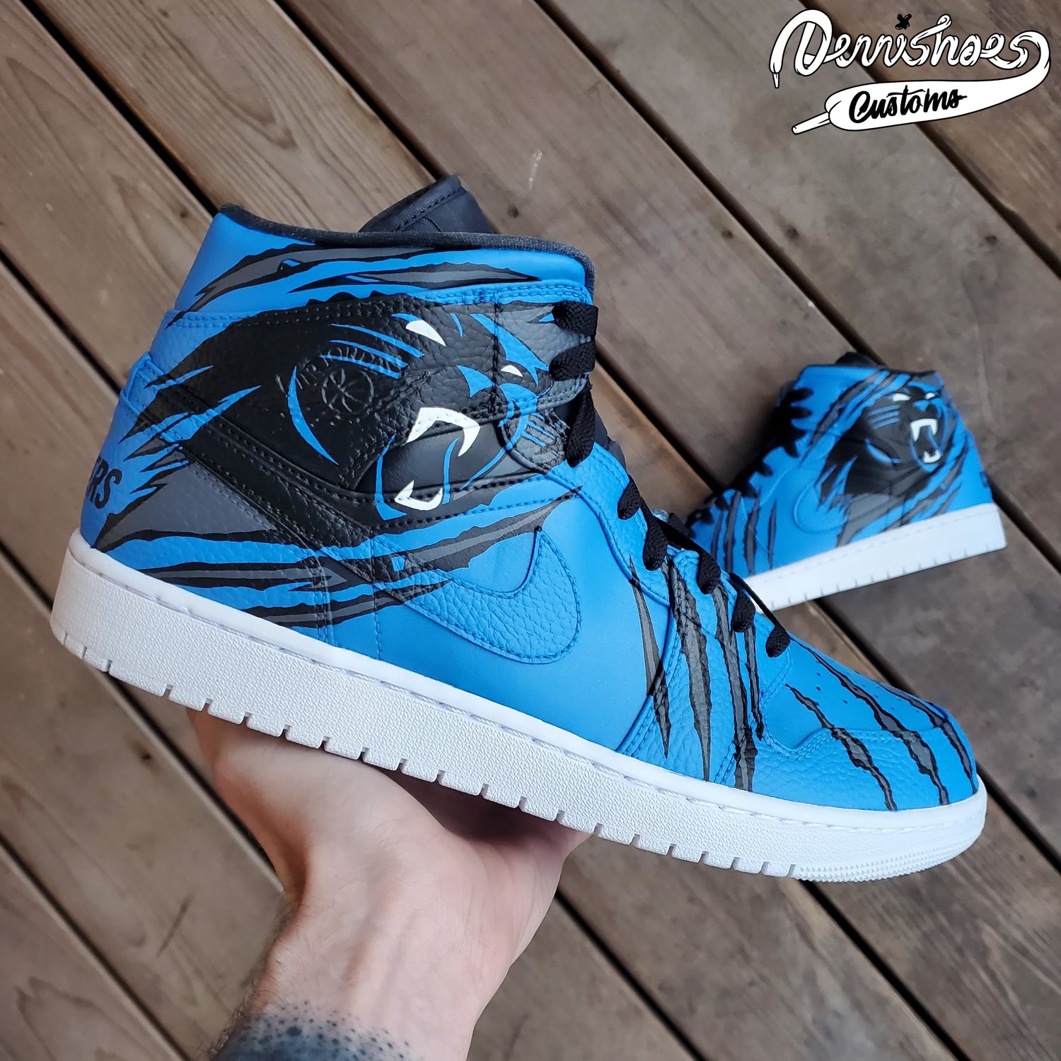 Custom Hand Painted Made To Order Nike Air Jordan 1 AJ1 Mid Shoes  (Men/Women)