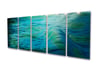 Abstract Metal Wall Art- Tranquil 30x79 -Contemporary Modern Decor