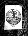 'Heart Tree' A5 Print