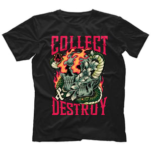 Collect & Destroy Snakes & Skull Shirt — Available Now! Follow Link to Apparel Shop