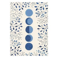 Moon Phases Greeting Card by Becky Amelia