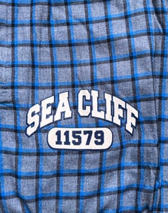 Image of Sea Cliff Pajama Pants Blue Plaid
