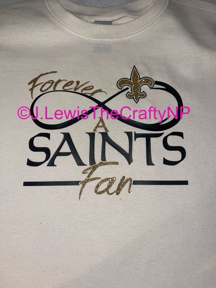 Saints Shirt/ Glitter Monogram Saints Shirt/ Saints Football