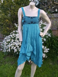 Image 1 of Blue Summer dress size 8-12 