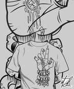 Image of "Nietzche Jesus Hand" T-Shirt
