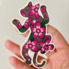 Sleepy Sakura Cat Sticker