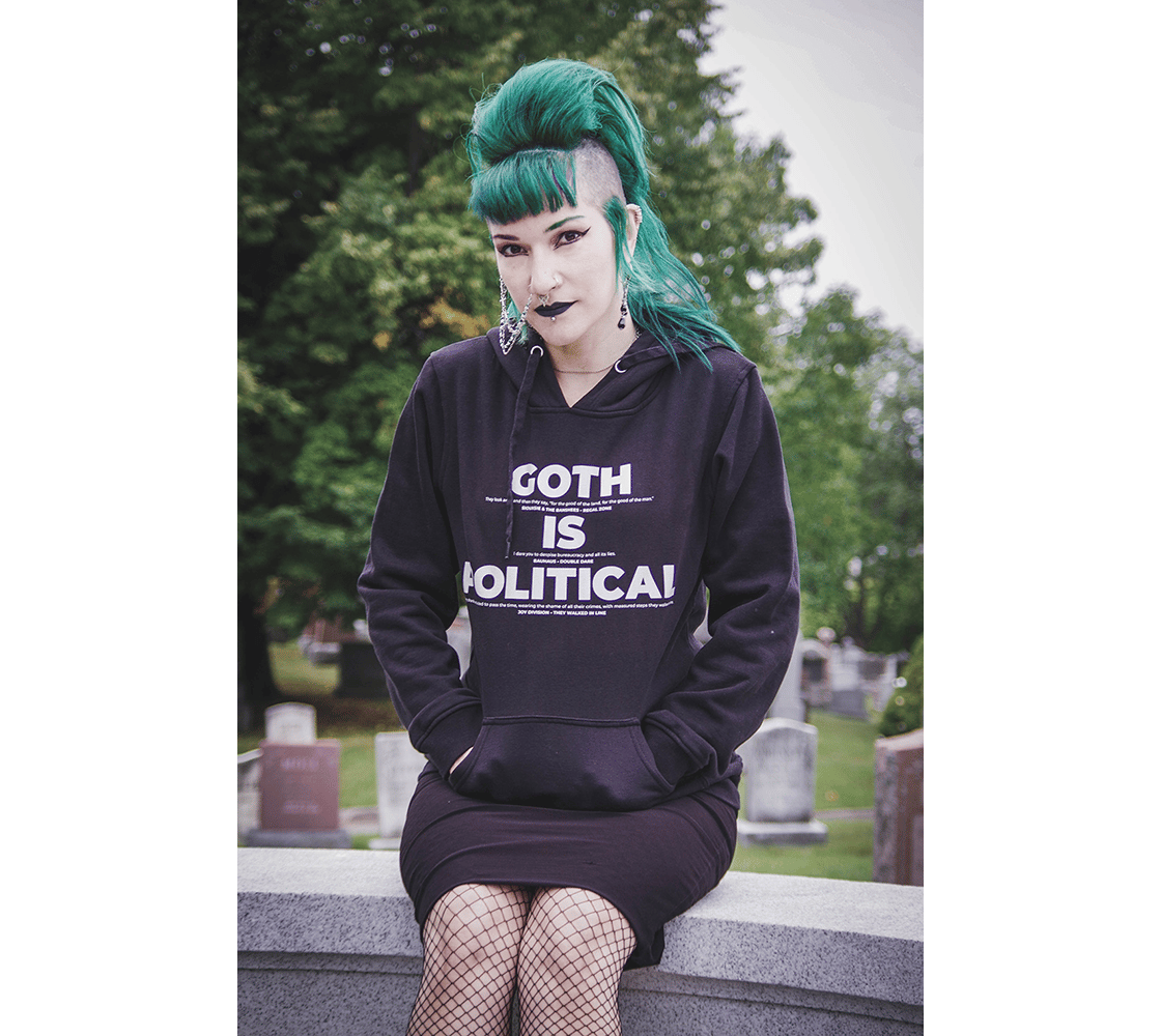 Image of Goth is Political Hoodie