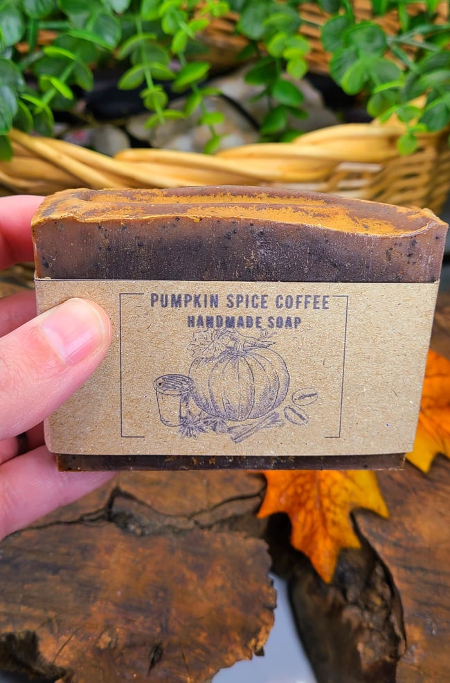 Pumpkin Spice Coffee Handmade Cold Process Soap