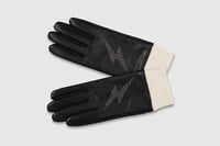 Image 3 of Studded Lightning Leather Gloves