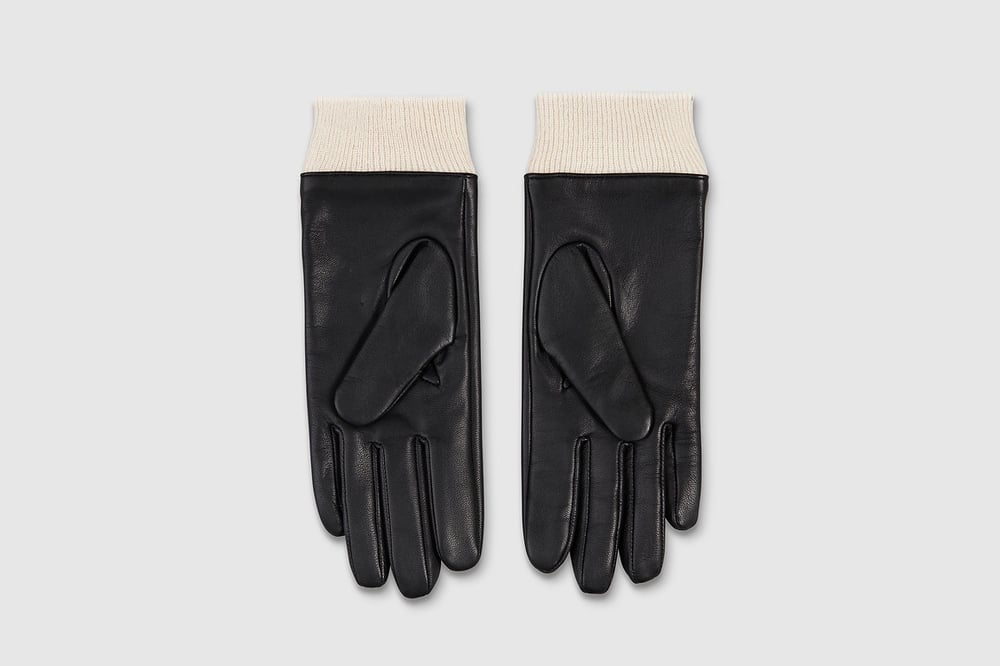 Studded Lightning Leather Gloves