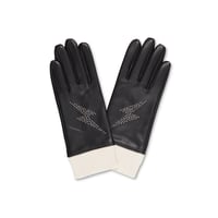 Image 1 of Studded Lightning Leather Gloves