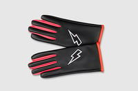 Image 3 of *SALE* Vegan Leather Lightning Bolt Gloves