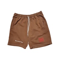 Image 2 of Natural French terry shorts. 