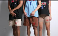 Image 3 of Natural French terry shorts. 