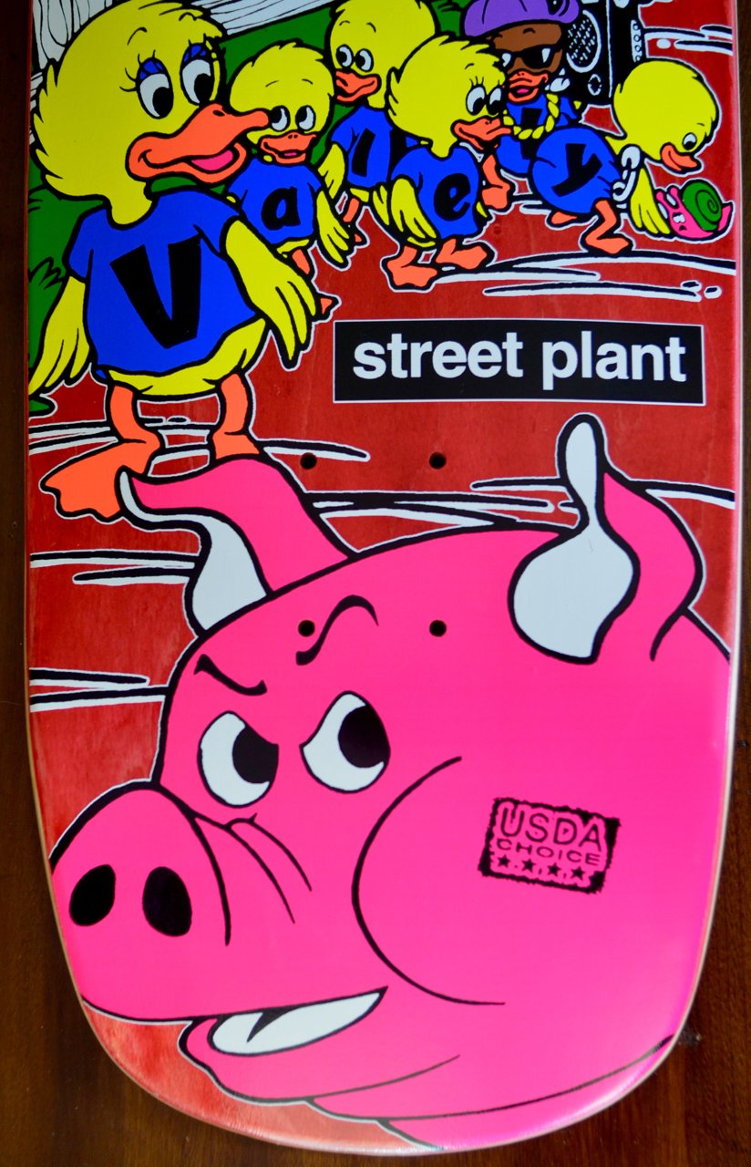 STREET PLANT BRAND SKATEBOARD DECK - MIKE VALLELY BARNYARD 48/100 |  SKATEBOARDS AND GRAFFITI