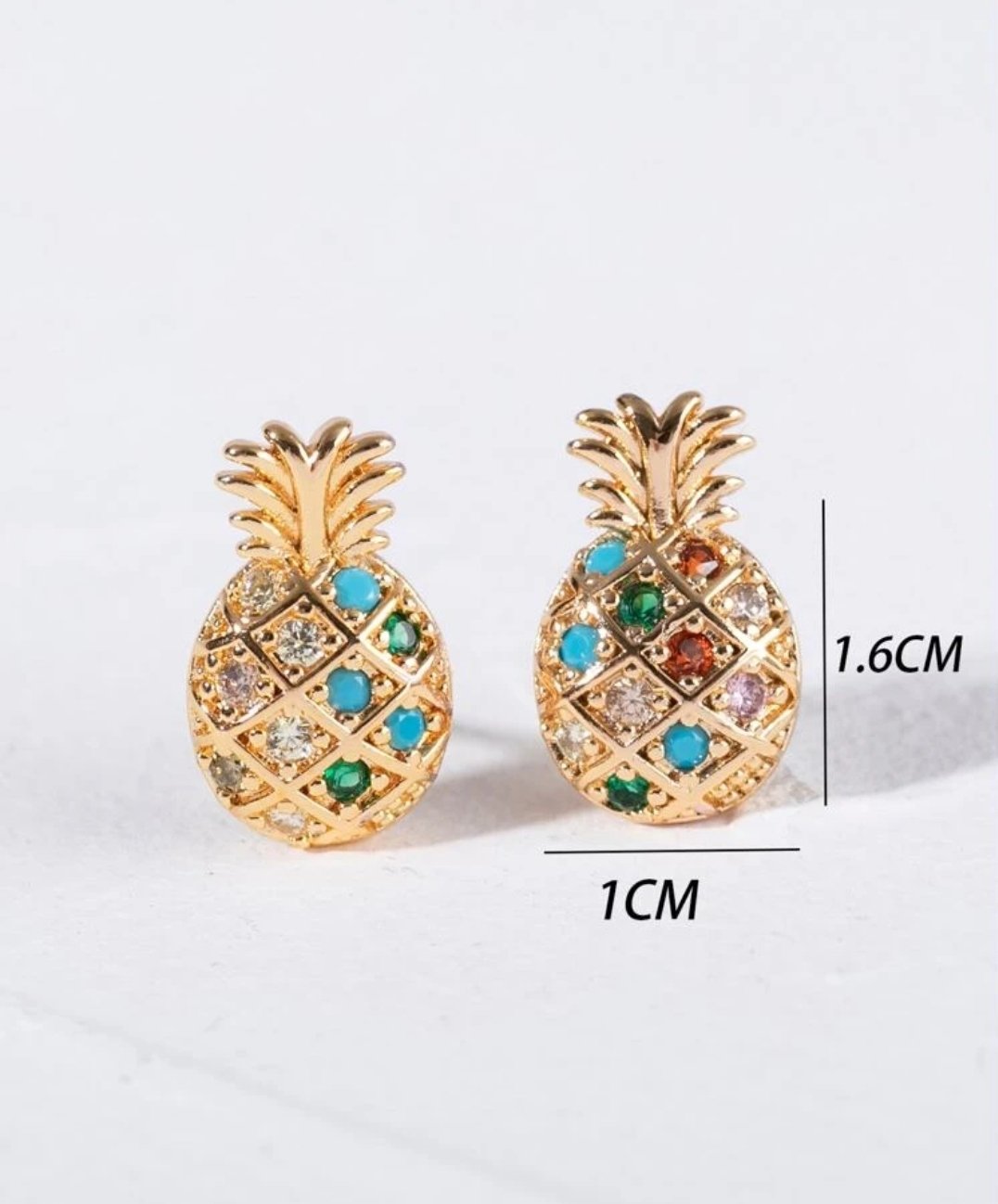Image of Colorful Rhinestones Pineapple 